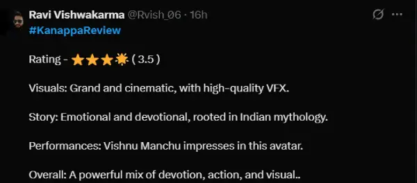 காந்தாராவை போல் உச்சம் தொட்ட கண்ணப்பா.. ட்விட்டரில் ட்ரெண்டாகும் விமர்சனங்கள் - Cinemapettai 2 kanappa