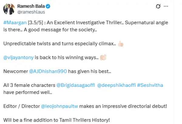 ராட்சசன் படத்தை மிஞ்சியதா விஜய் ஆண்டனியின் மார்கன் ட்விட்டர் விமர்சனம் Cinemapettai.webp