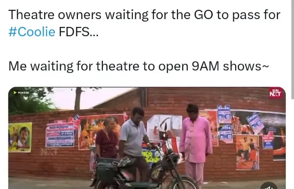 1754921404 524 அண்ணே கூலி படத்துக்கு டிக்கெட் போட்டாச்சா டேய் நான் இன்னும் வேட்டையன் படமே.webp