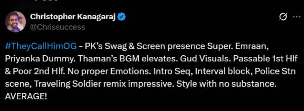 மும்பை அண்டர்வேர்ல்டை சாய்த்த பவன் கல்யாண்.. ஓஜி முழு விமர்சனம் - Cinemapettai 2 og-movie-review